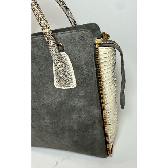 Paige Gamble Ines Ponyhair Bag Python $2400 - Picture 8 of 12